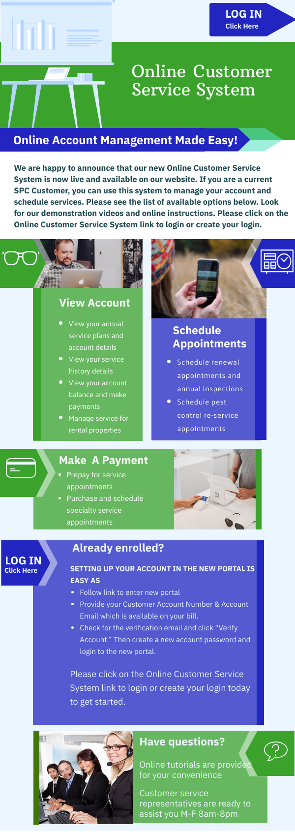 Online Customer Service System Southern Pest Control Online Customer Service System Southern Pest Control